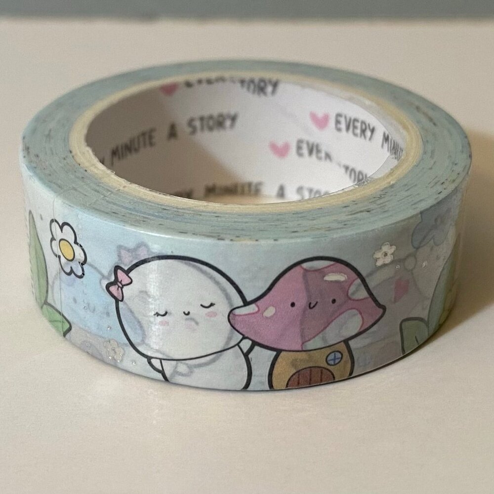Every Minute A Story Mushroom Houses Beanie Washi Tape